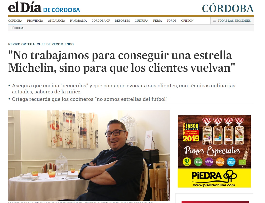 No trabajamos para obtener una estrella Michelín, sino para que los clientes vuelvan