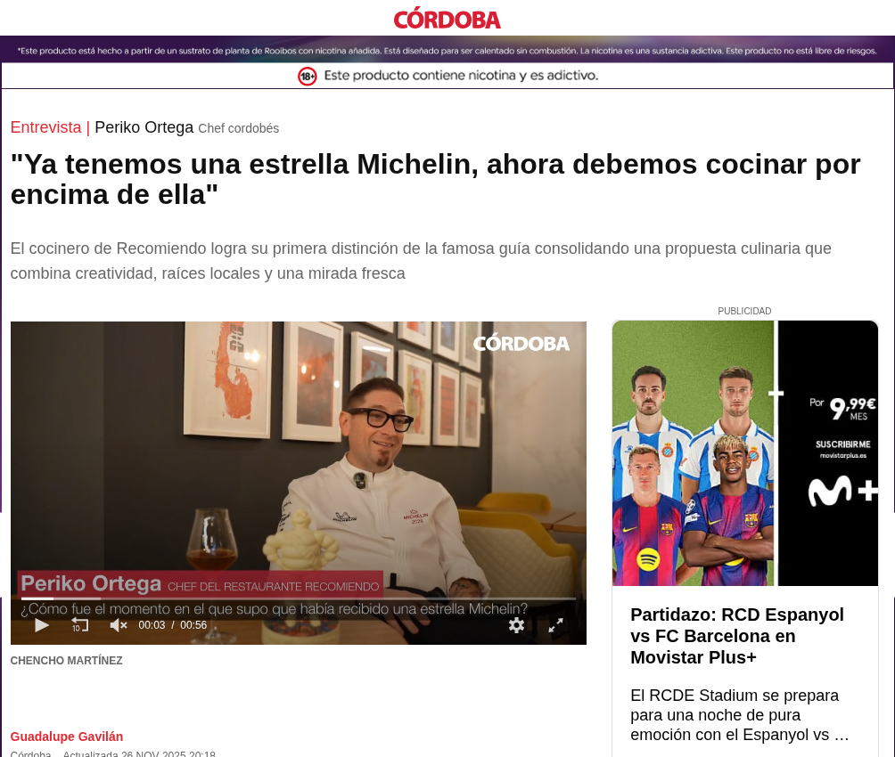 ‘Ya tenemos una estrella Michelin, ahora debemos cocinar por encima de ella’