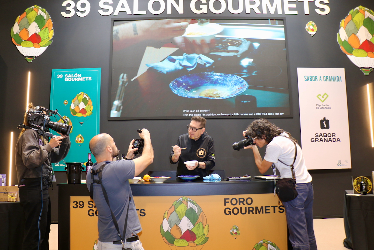 Periko Ortega mostró la cocina de Granada en 39 Salón Gourmet.