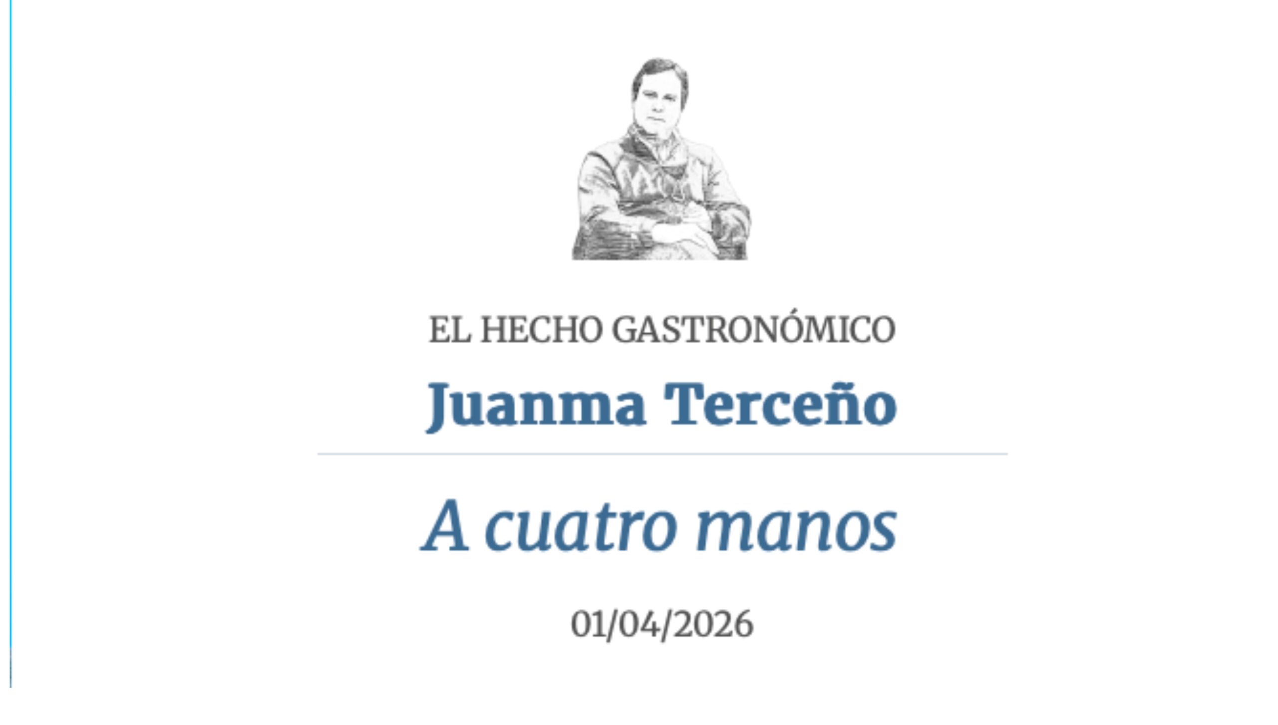 A cuatro manos. Diario Palentino.